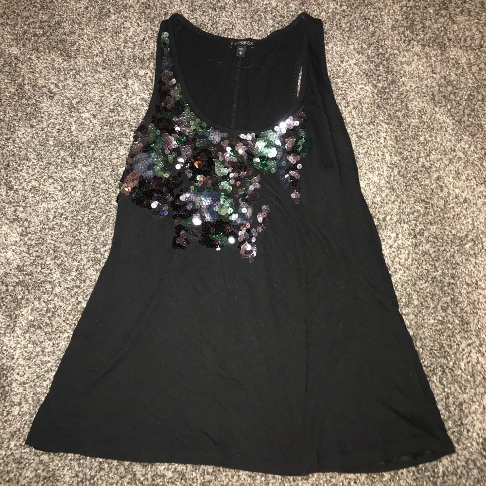 Sequin Tank Top from Express